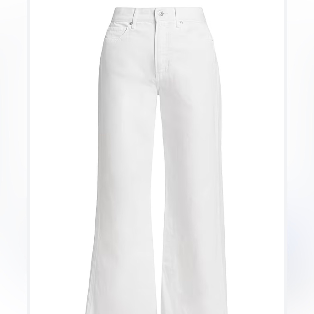 NWT Tyler Boe Women's White Wide-Leg Jeans
